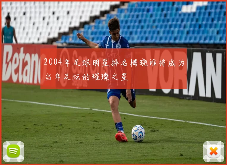 2004年足球明星排名揭晓谁将成为当年足坛的璀璨之星